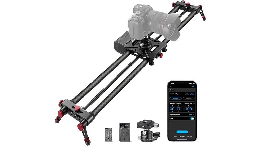 motorized camera slider with app