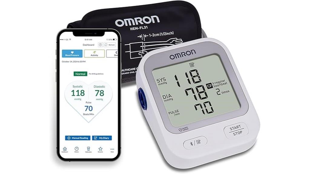 omron silver blood pressure monitor