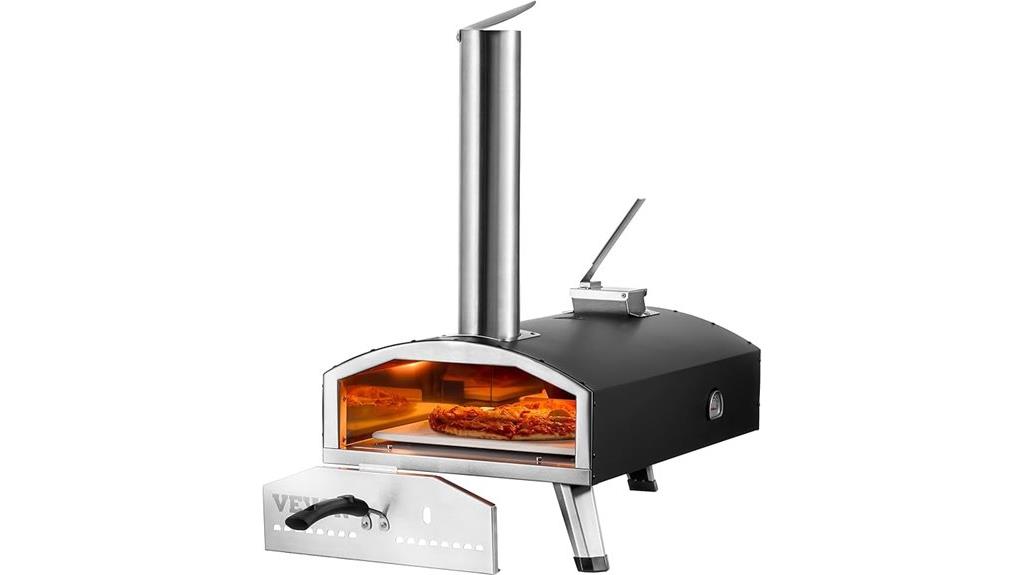 outdoor 12 inch wood pizza oven