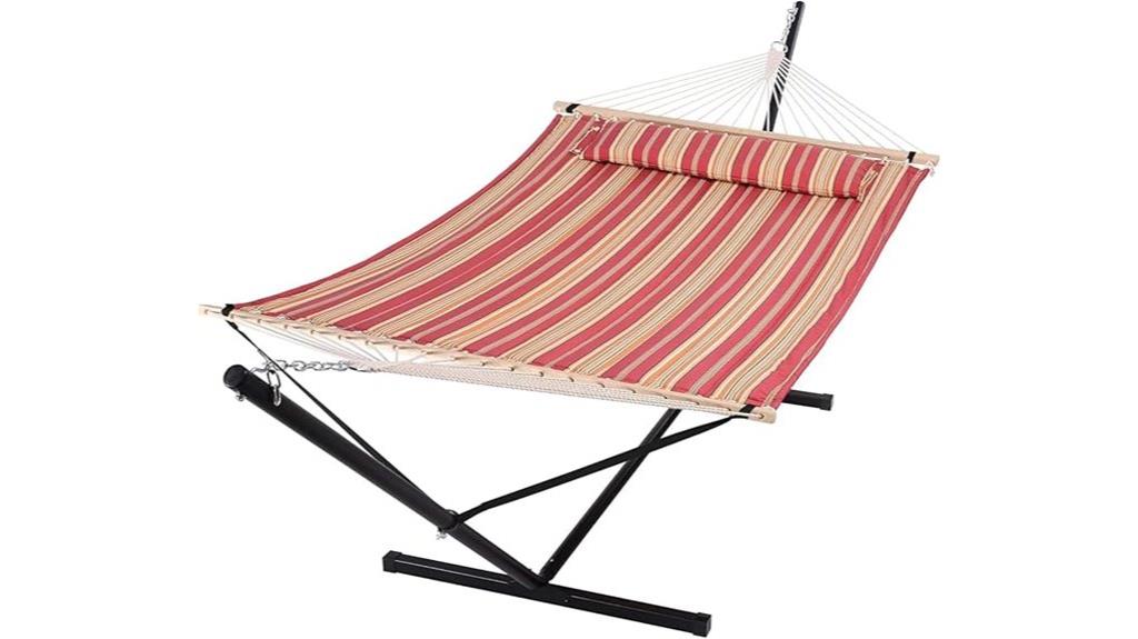outdoor quilted two person hammock
