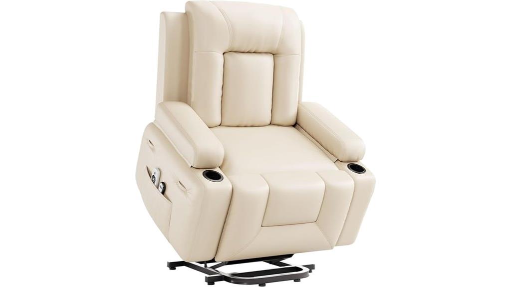 oversized recliner with heat