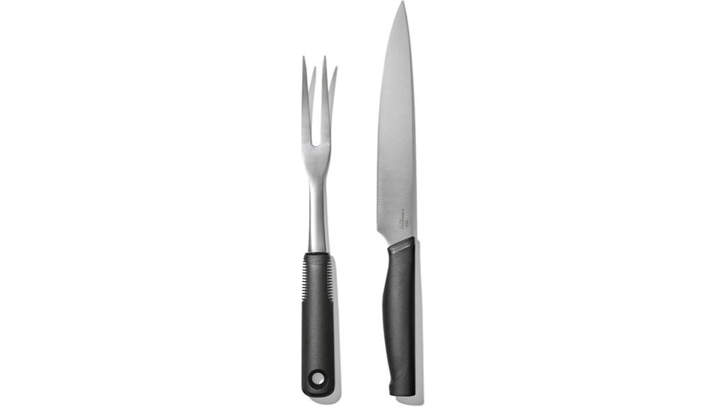 oxo soft grip carving set