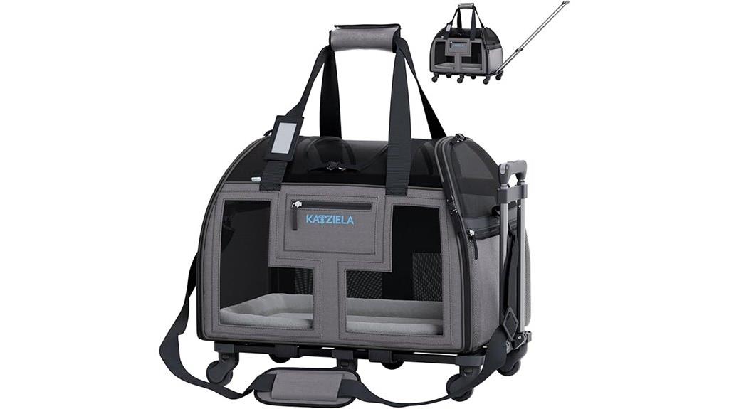 pet carrier with wheels