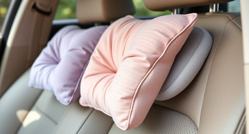 petite friendly headrest pillow selection