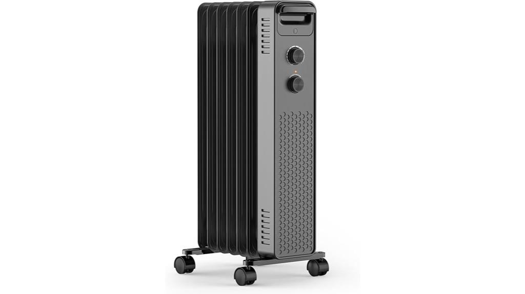 portable 1500w oil heater