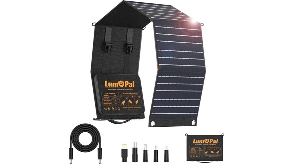 portable 60w solar charger