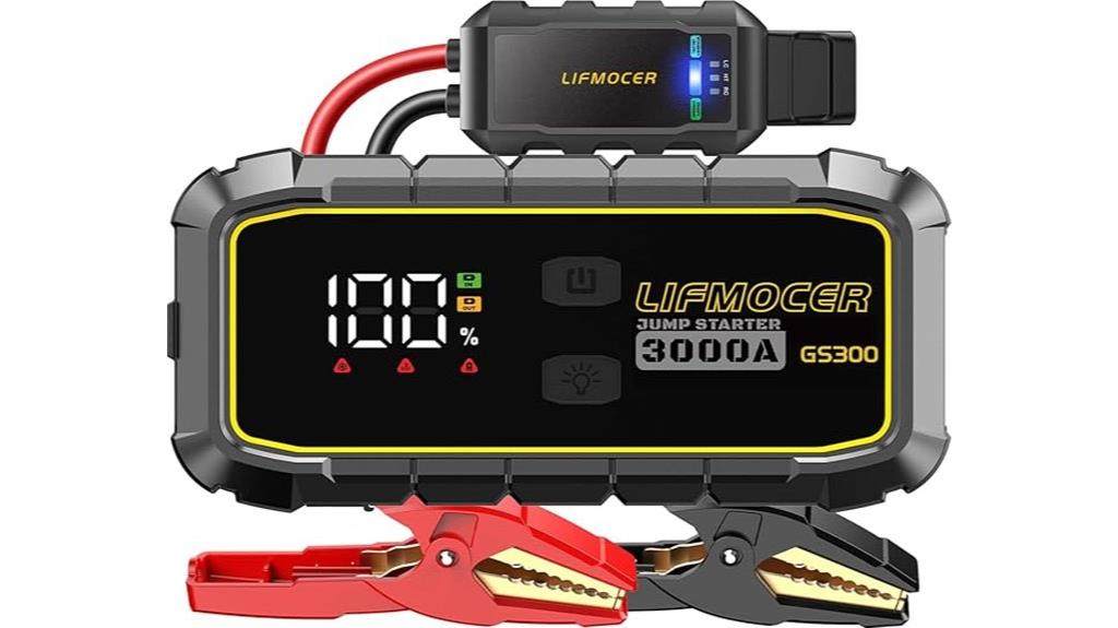 portable car battery jump starter