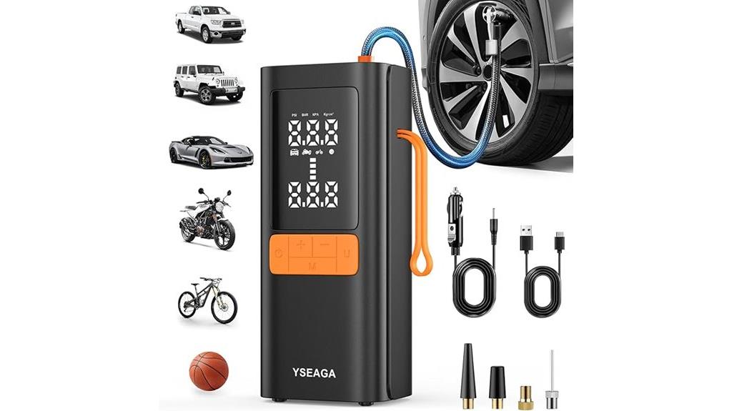 portable digital tire inflator