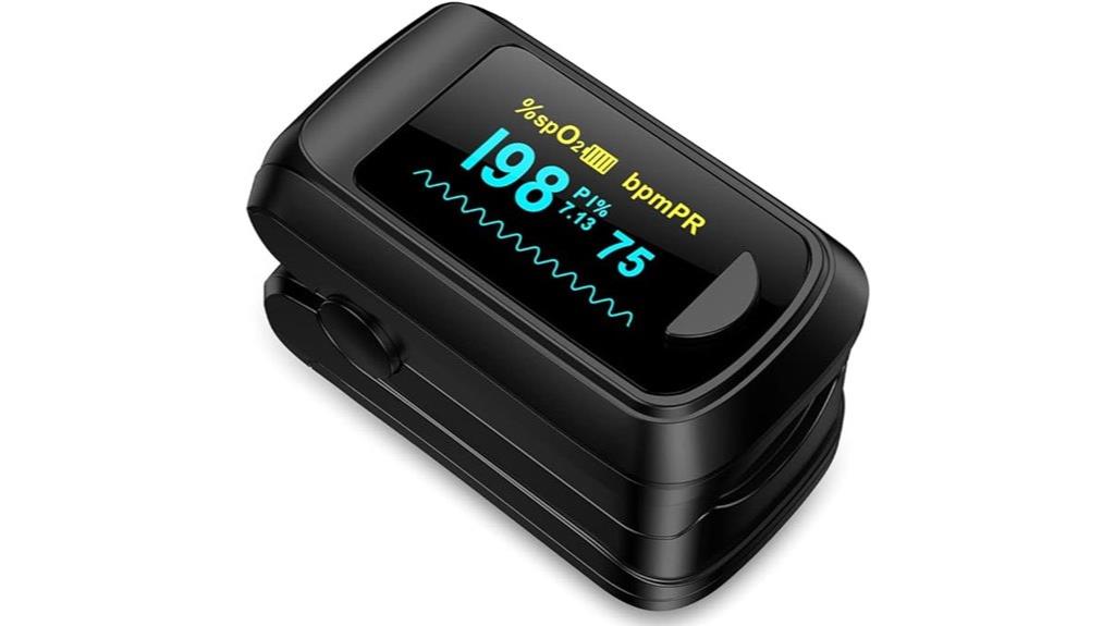 portable finger pulse oximeter