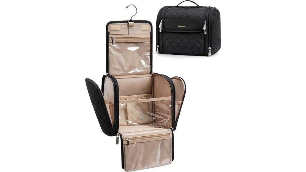 portable hanging makeup organizer