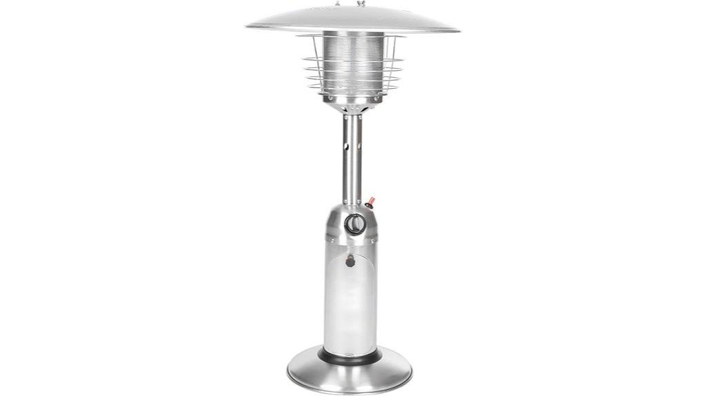 portable stainless steel propane heater