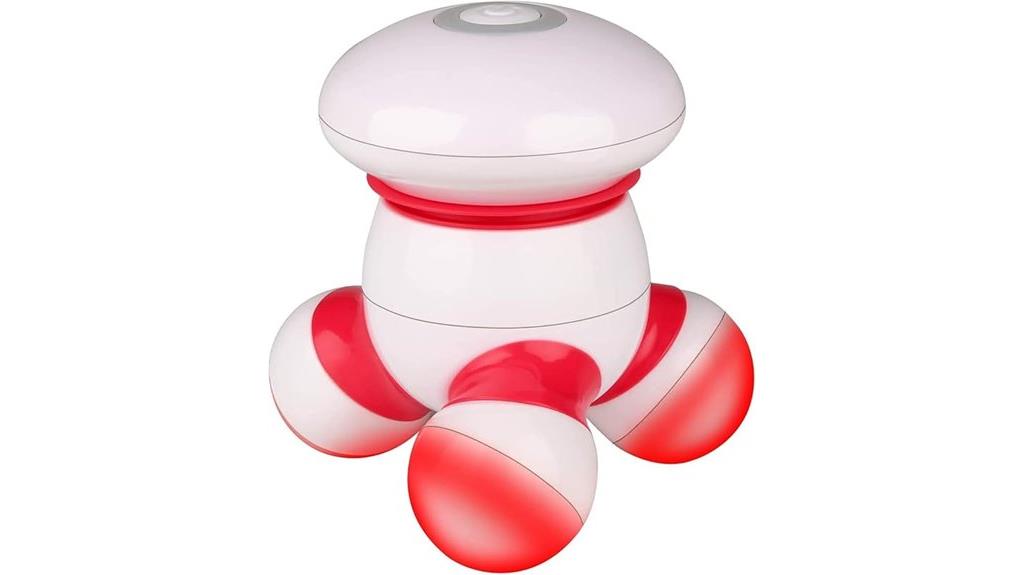 portable vibrating massager with led