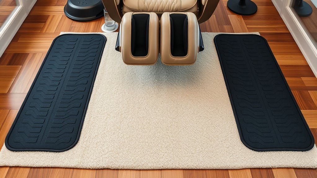 protect floors with specialized mats