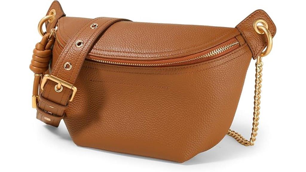 real leather women s waist bag