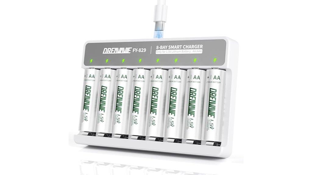 rechargeable aa lithium batteries