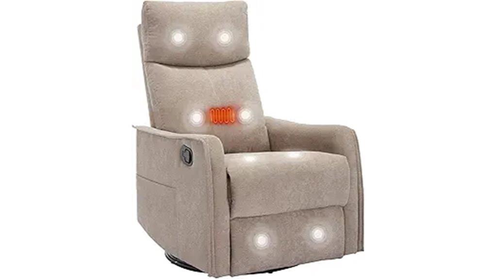recliner with heat massage