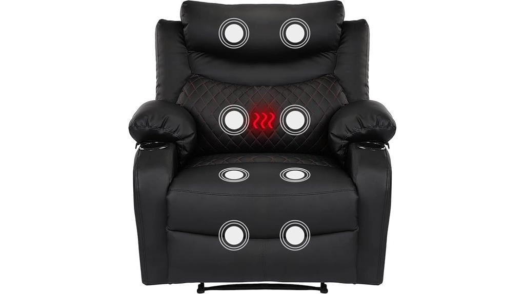 recliner with massage features