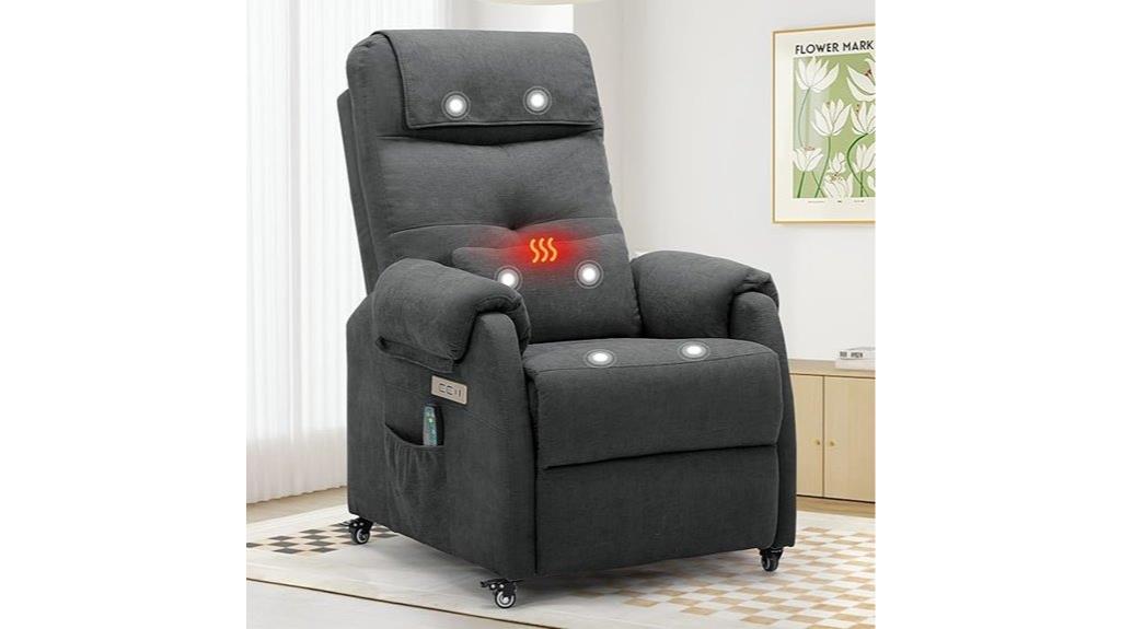 recliner with massage features