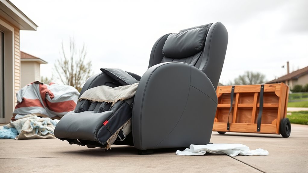 recycling large massage furniture