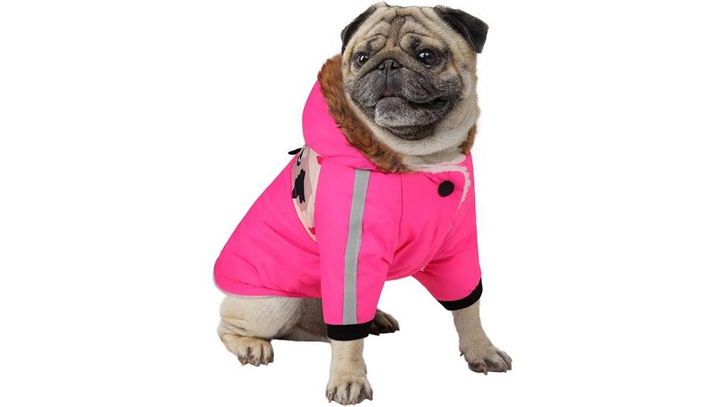 reflective winter dog coat