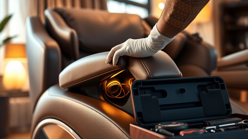 regular massage chair maintenance