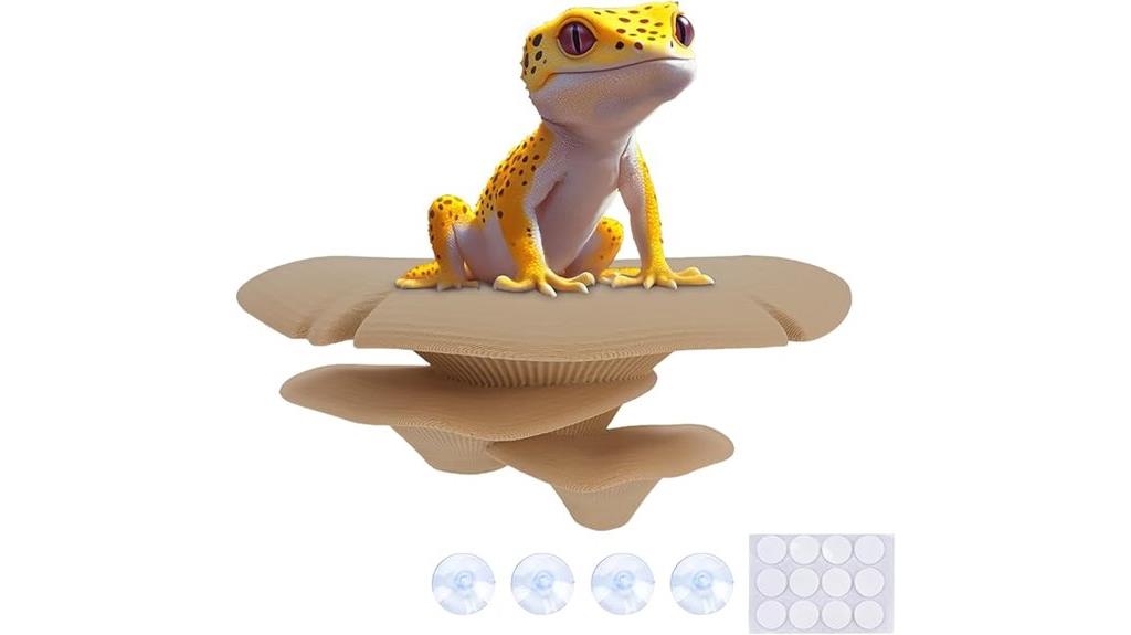 reptile fish mushroom decor