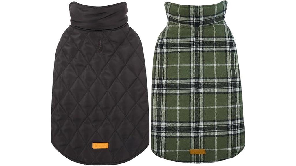 reversible waterproof dog coat