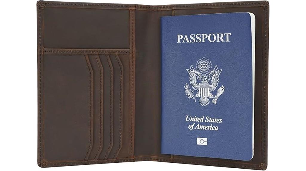 rfid leather passport wallet