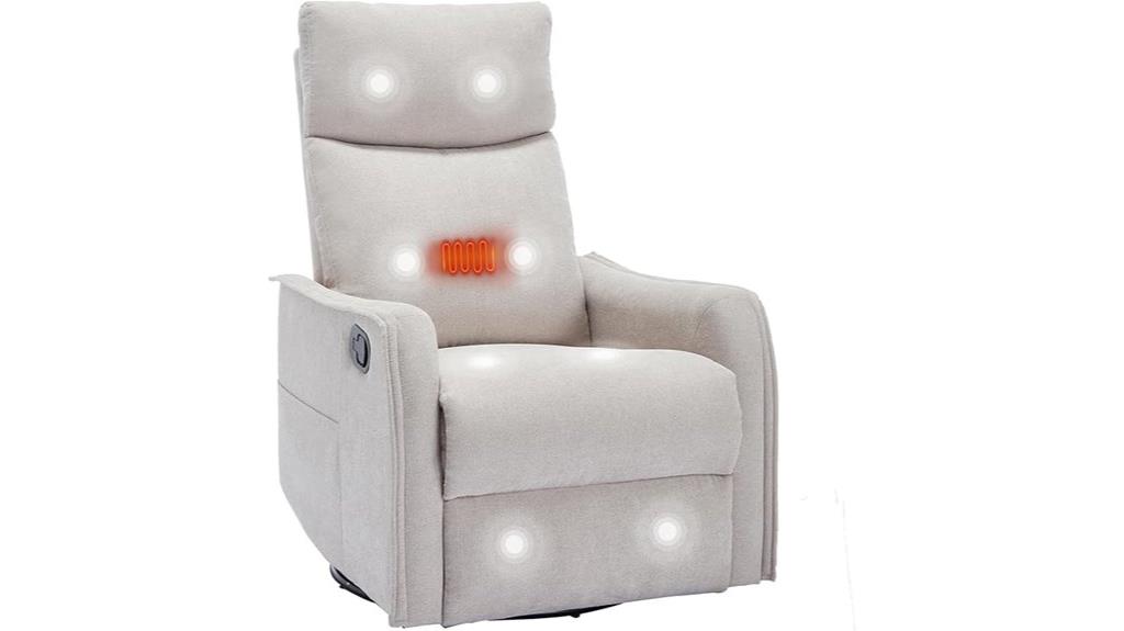 rocker recliner with heat