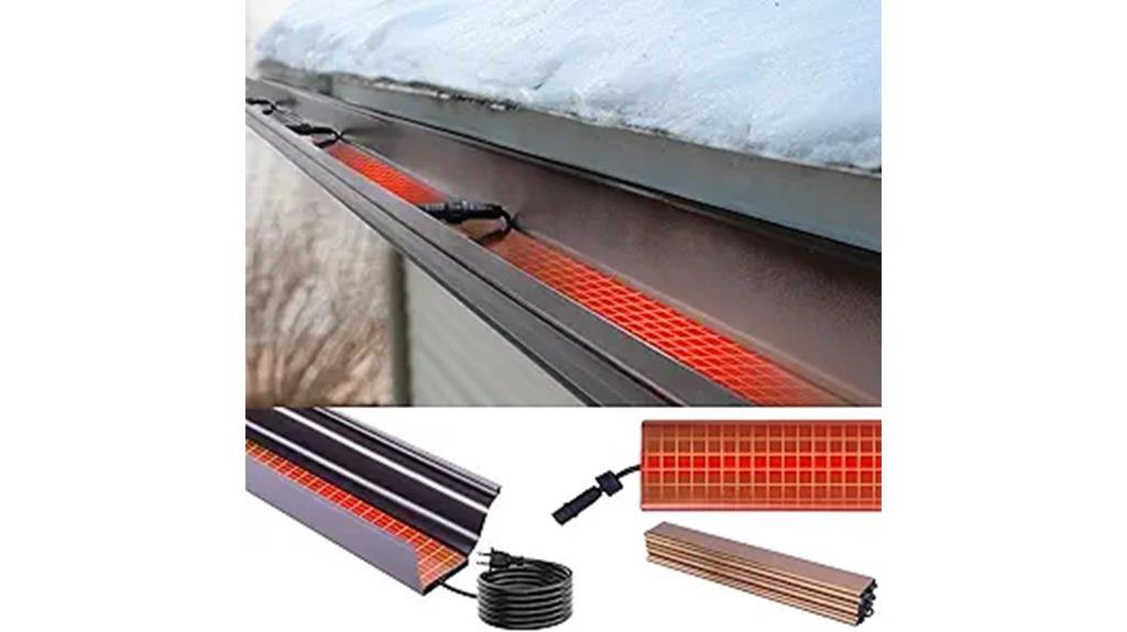 roof gutter heater system