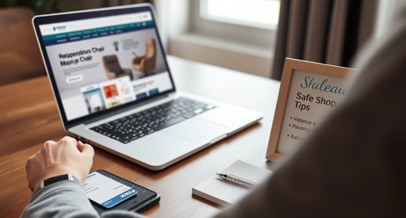 safe online massage chair shopping