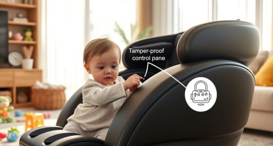 secure massage chair access