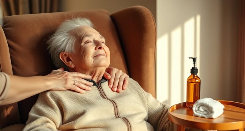 senior gentle massage techniques