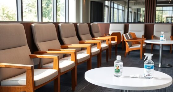 shared chairs sanitation safety