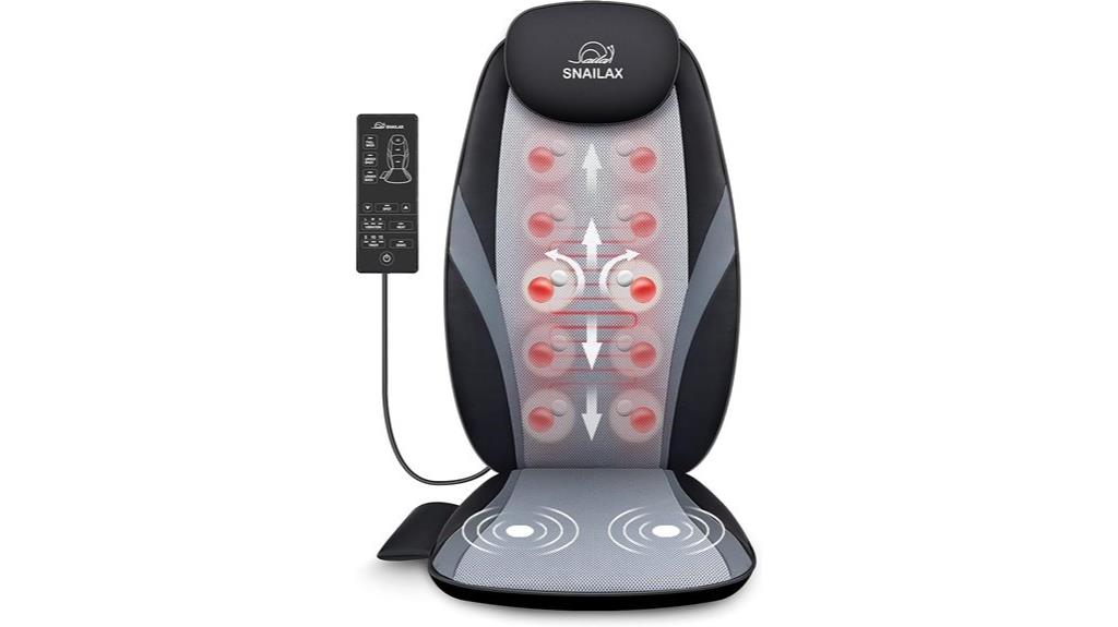 shiatsu back massager with heat