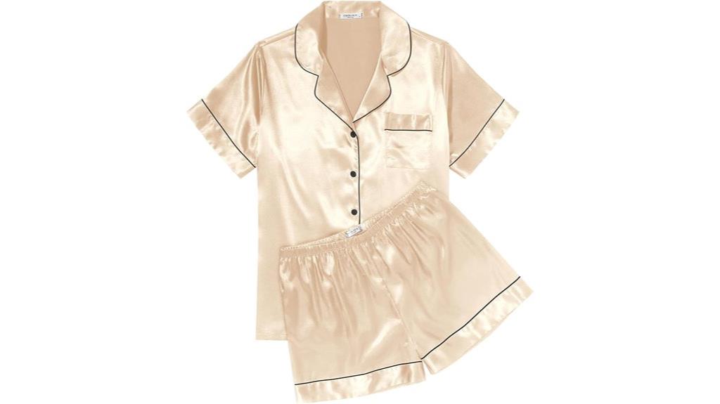 silky satin sleepwear sets
