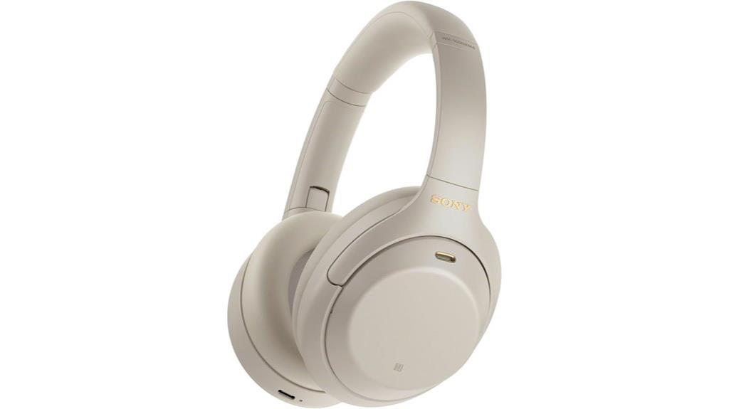 silver wireless noise canceling headphones