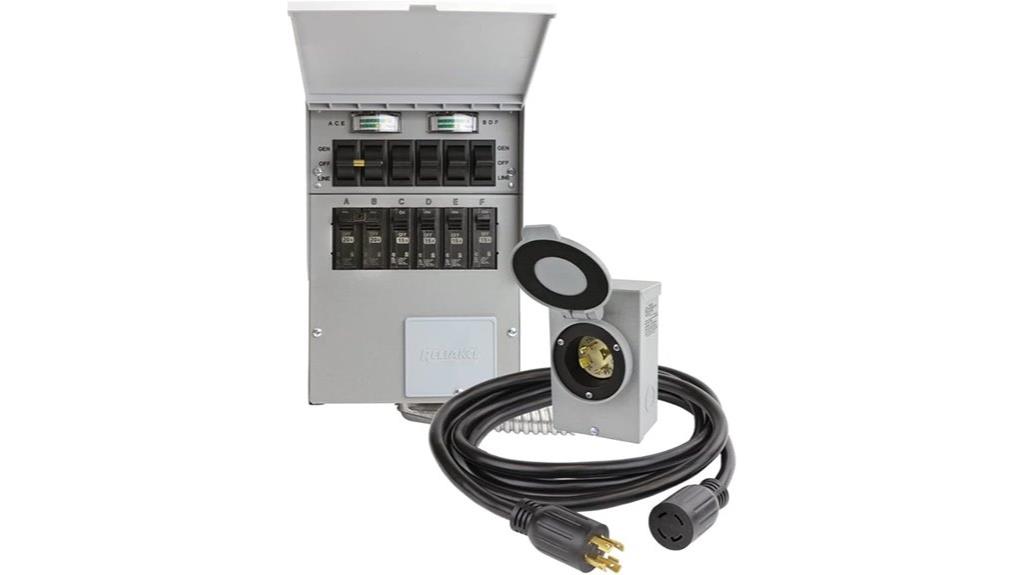 six circuit transfer switch