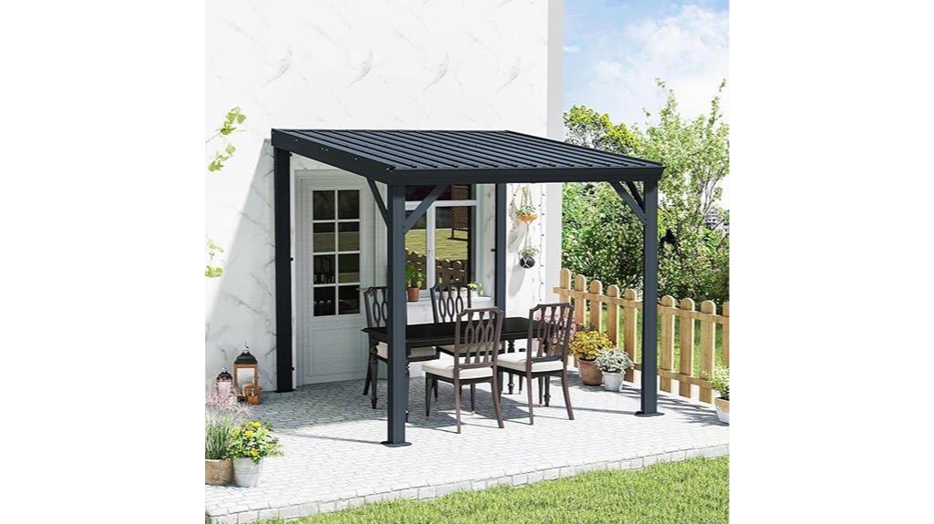 small galvanized steel gazebo