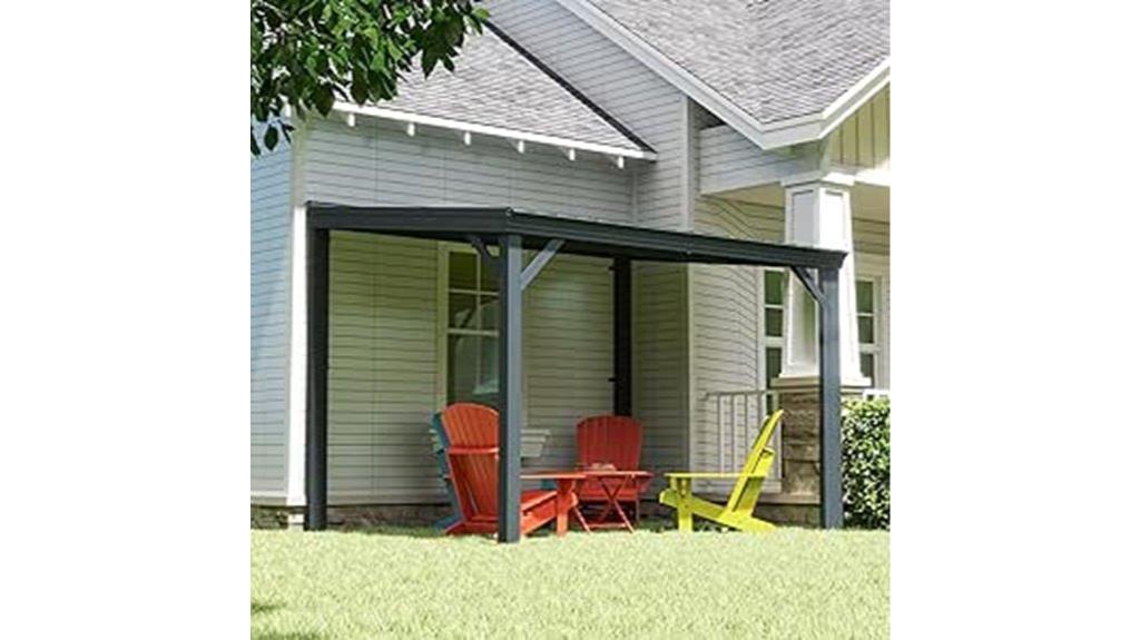small galvanized steel gazebo