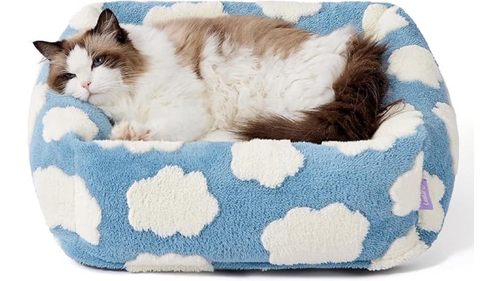 small washable plush bed