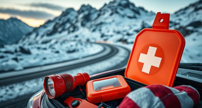 snow travel emergency kits