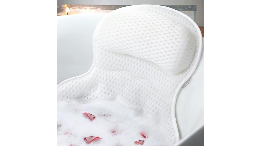 soft mesh bath pillow