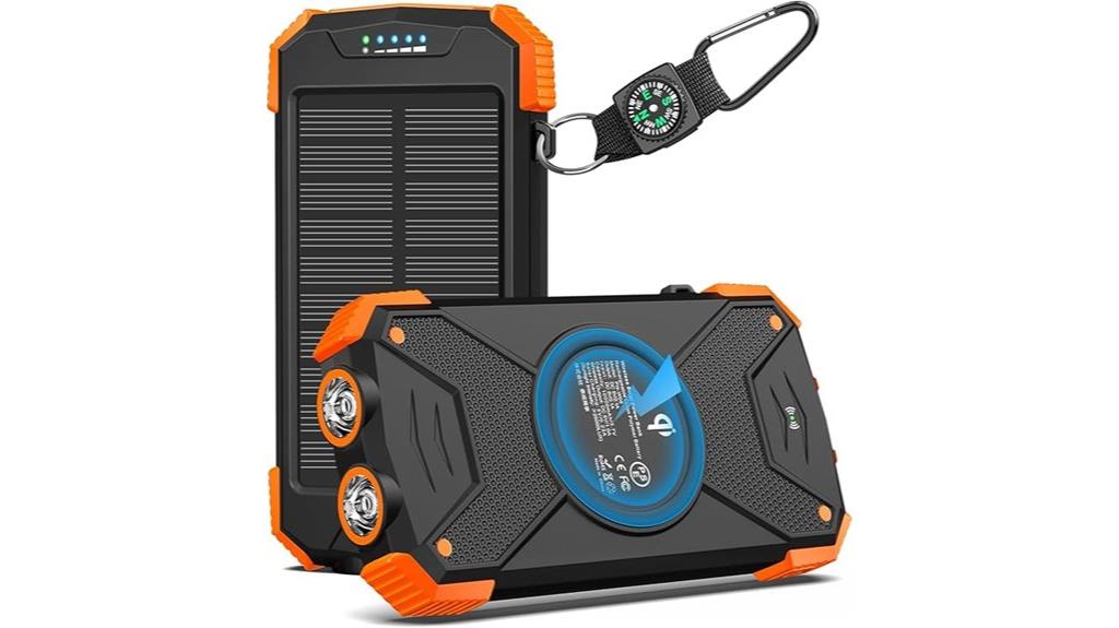 solar power bank with wireless charging
