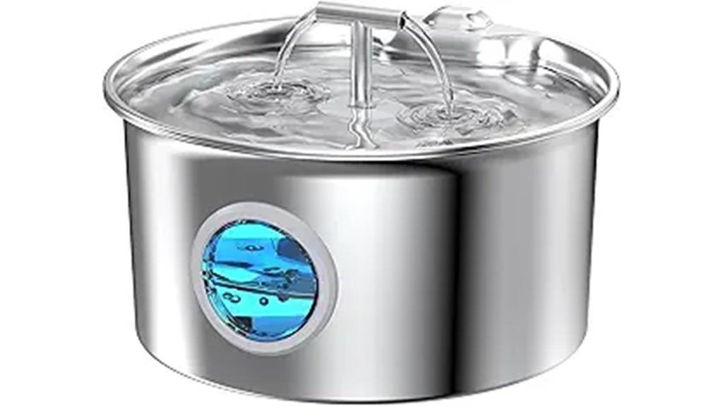 stainless steel cat fountain