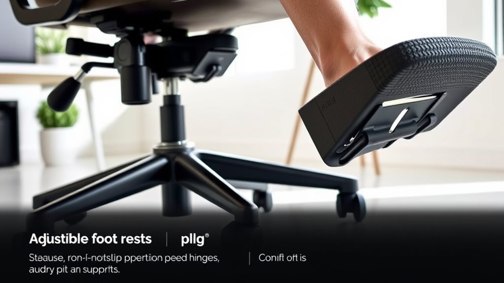 supportive adjustable ergonomic footrest
