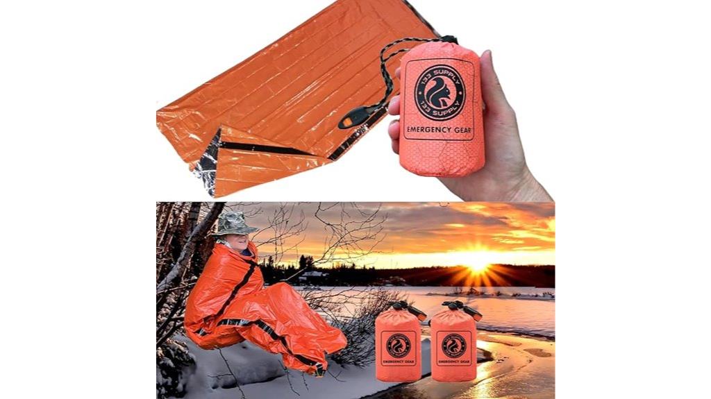 survival camping emergency sleeping bag