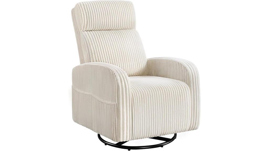 swivel nursery glider chair