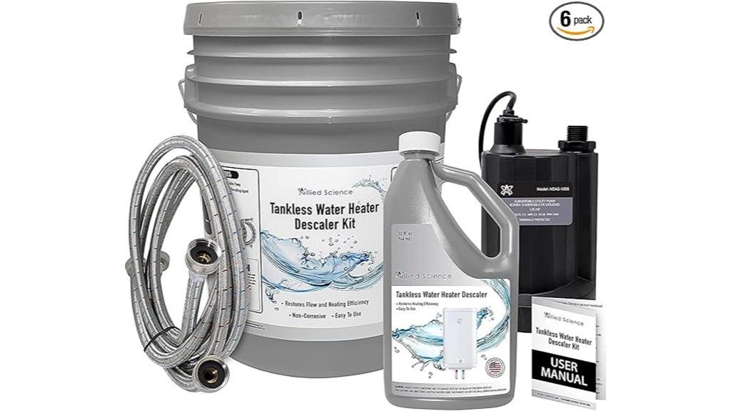 tankless heater flushing kit