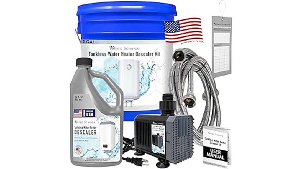 tankless water heater flushing kit